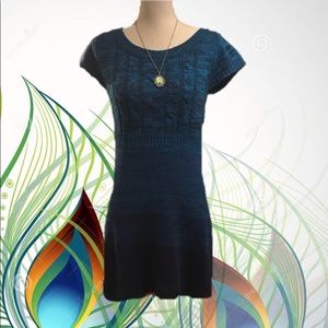 👗 LEI- Sexy Winter Blue Ombre Sweater Dress!
